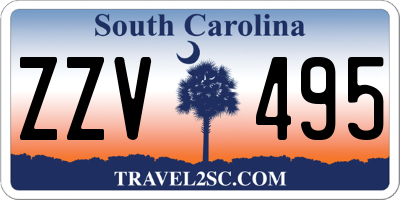 SC license plate ZZV495