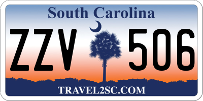 SC license plate ZZV506