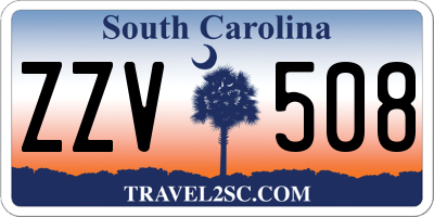 SC license plate ZZV508