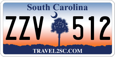 SC license plate ZZV512