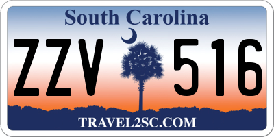 SC license plate ZZV516