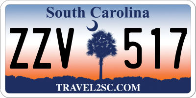 SC license plate ZZV517