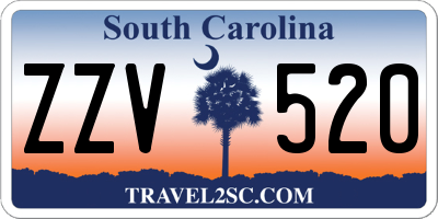 SC license plate ZZV520