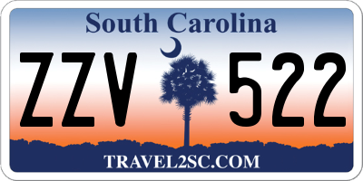 SC license plate ZZV522