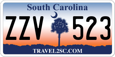 SC license plate ZZV523