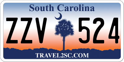 SC license plate ZZV524