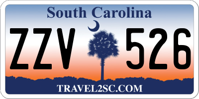 SC license plate ZZV526