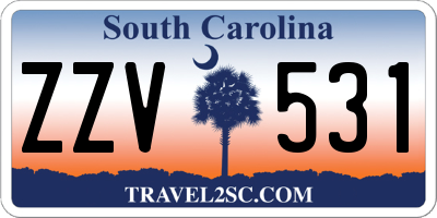 SC license plate ZZV531