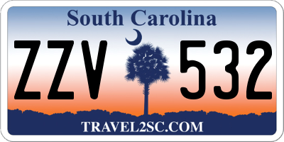 SC license plate ZZV532