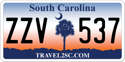 SC license plate ZZV537