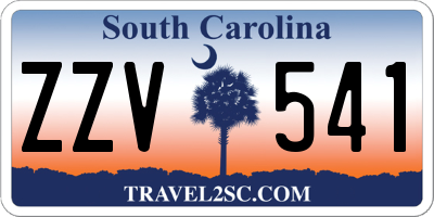 SC license plate ZZV541