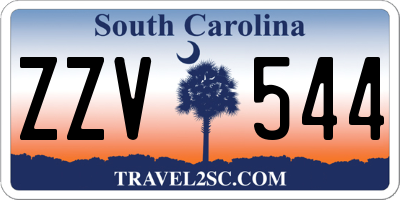 SC license plate ZZV544