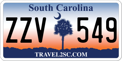 SC license plate ZZV549