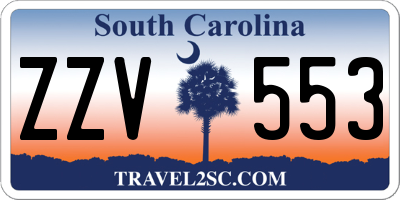 SC license plate ZZV553