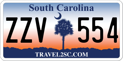 SC license plate ZZV554