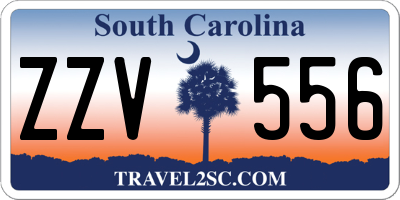 SC license plate ZZV556