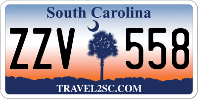 SC license plate ZZV558