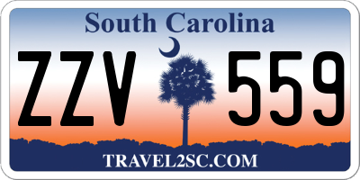 SC license plate ZZV559