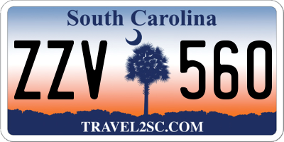 SC license plate ZZV560