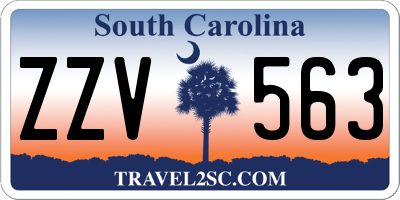 SC license plate ZZV563