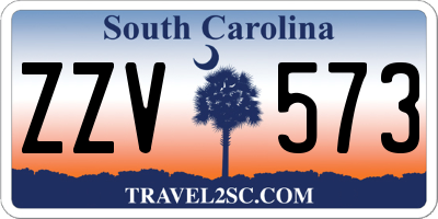 SC license plate ZZV573