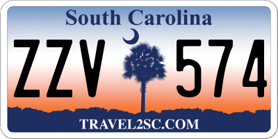 SC license plate ZZV574