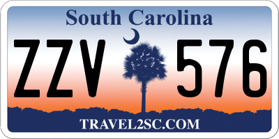 SC license plate ZZV576