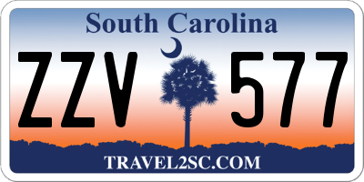 SC license plate ZZV577