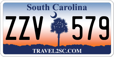 SC license plate ZZV579