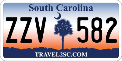 SC license plate ZZV582