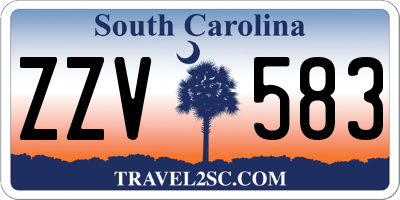 SC license plate ZZV583