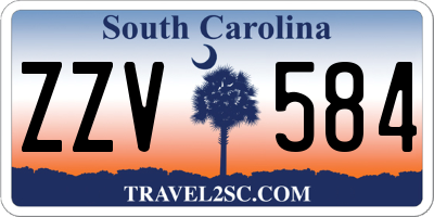 SC license plate ZZV584