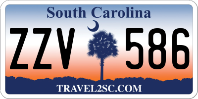 SC license plate ZZV586