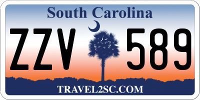 SC license plate ZZV589