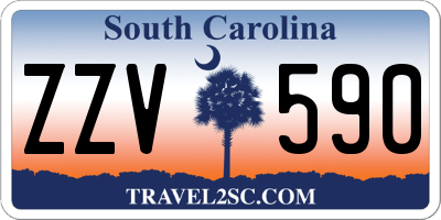 SC license plate ZZV590