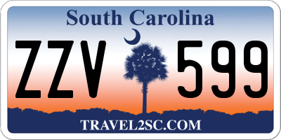 SC license plate ZZV599