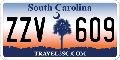 SC license plate ZZV609