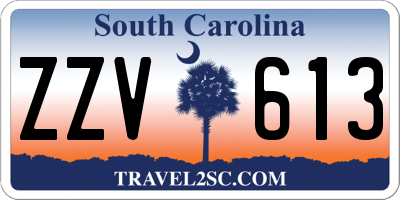 SC license plate ZZV613