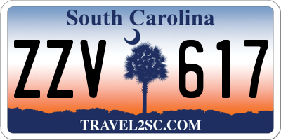 SC license plate ZZV617