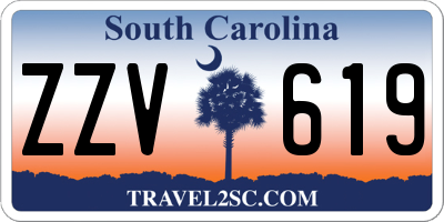 SC license plate ZZV619