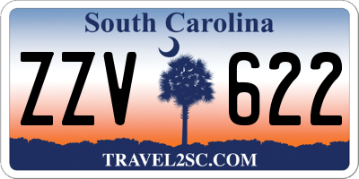 SC license plate ZZV622