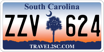 SC license plate ZZV624