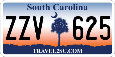 SC license plate ZZV625