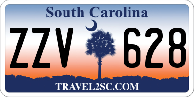 SC license plate ZZV628