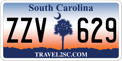 SC license plate ZZV629