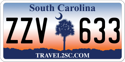 SC license plate ZZV633