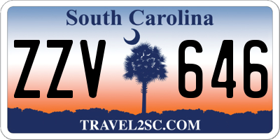 SC license plate ZZV646