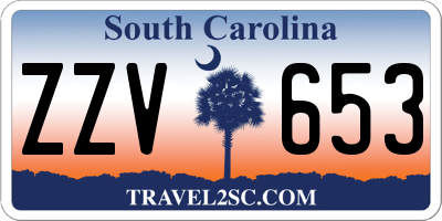 SC license plate ZZV653