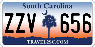 SC license plate ZZV656