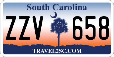 SC license plate ZZV658